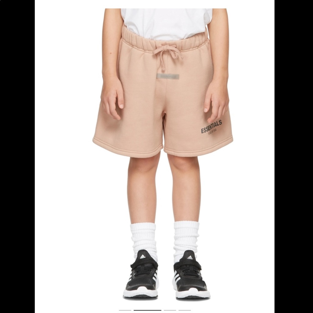 Fear of God  Kids XXL Fleece Matte  Blush Pink Shorts Oversized